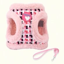 Arnés y correa para perro HP392, correa acolchada y abrigada para el pecho de mascotas para razas pequeñas de perros como el caniche y el oso de peluche