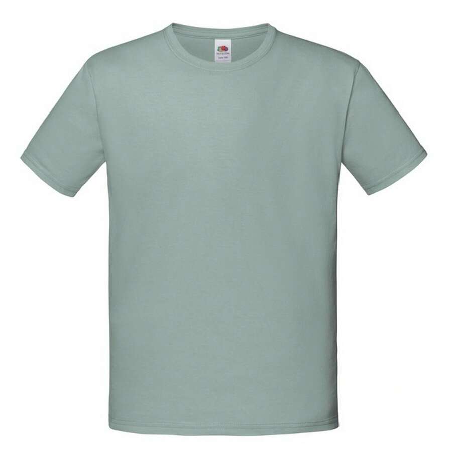 Fruit of the Loom Childrens/Kids Iconic 150 Plain TShirt (Sage) - 150gsm 100% Combed Ringspun Cotton - 綠色 - 查看 1