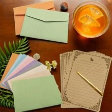 20/60pcs Multi-Color Letter Envelopes 16*11cm, Ins Style Paper Bags, 10-Color DIY Envelopes Romantic And Simple Envelopes Back To School