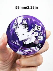 Blue Zone Football Anime Peripheral Badge, Blue Lock Awakening Double Flash Badge Series, Suitable For Gifts, Collection, Indoor Decoration, Backpack Decor