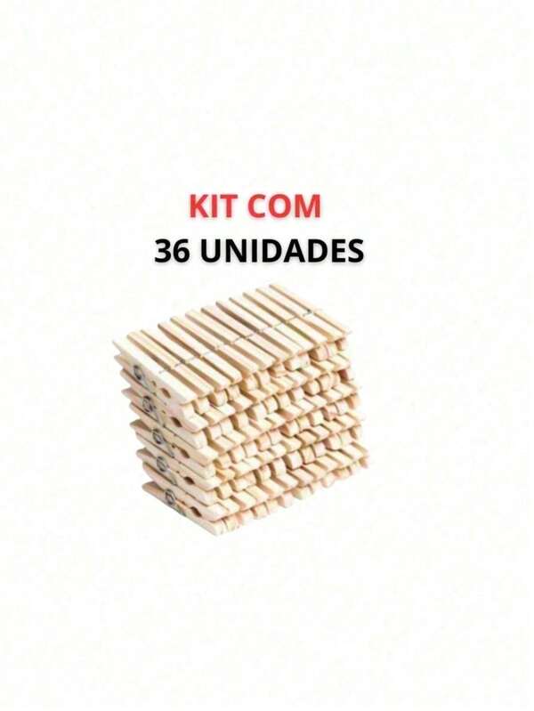 Prendedor Pregador de Roupa de Madeira - Pregador PrendeBem