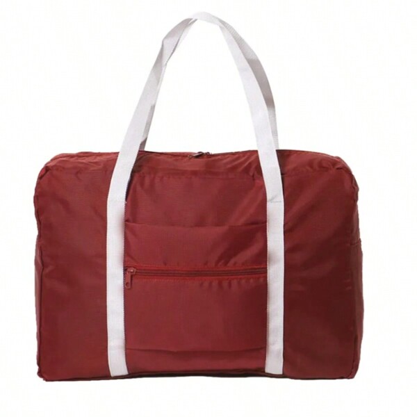 Maleta Plegable Ultraligera De Nylon Impermeable Resistente Multifuncional Gran Capacidad Ligera Bolsa De Viaje Para Fin De Semana Bolsa De Hombro Con Bolsillo Para Gimnasio
