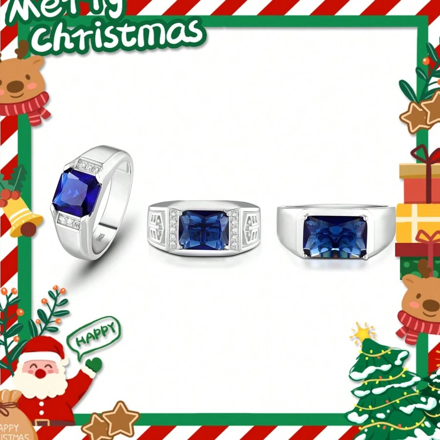 1pc S925 Sterling Silver Ring For Men, Minimalist & Fashion Design Suitable For Daily Wear, Christmas, Father's Day, New Year, Surprise Gift, Party, Valentine's Day, Etc., 8g Silver Weight