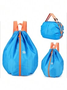 1pc Outdoor Sport Foldable Drawstring Backpack, Large Capacity Basketball Bag - Multicolor - View 15