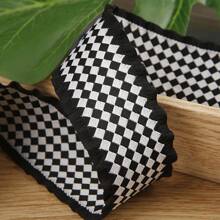 Ruffled Plaid Ribbon, DIY Handmade Bow Hair Accessories, Flower Gift Clothing Bow Tie Hat Material, Paper Bag - Multicolor - View 11