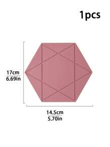 1 pieza/2 piezas Posavasos de silicona minimalista, salvamanteles, tapete para tazón, tapete para platos, individuales a prueba de calor, almohadilla aislante multiusos para vajilla, diseño hexagonal antideslizante, fácil de limpiar, resistente al calor
