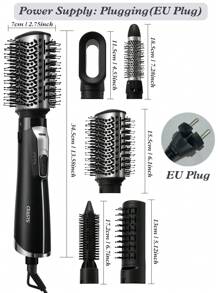 CRASTS Professional 5 In 1 Hair Dryer Hair Brush Hair Styling,Quick Dry Low Noise,With 5 Attachments For Hair Curler & Straight,3 Settings For Wind And Home& Salon Use,Hair Care Gift - EU F Type Plug(220-240V) - View 6