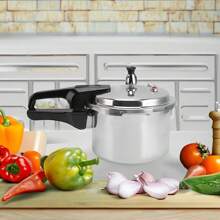 Aluminum Pressure Cooker W/Release Valve &Amp; Multiple Protective Devices, Pressure Canner Compatible With Gas &Amp; Induction Cooker, Canner Rack Included - 銀色 - 查看 4