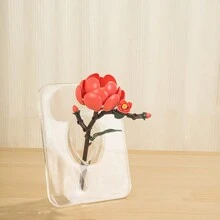 Bloc de construcție Jucărie de asamblare cu particule de flori eterne, Ziua Mamei, Ziua Îndrăgostiților, Cadou de Ziua Recunoștinței, Decor de birou DIY