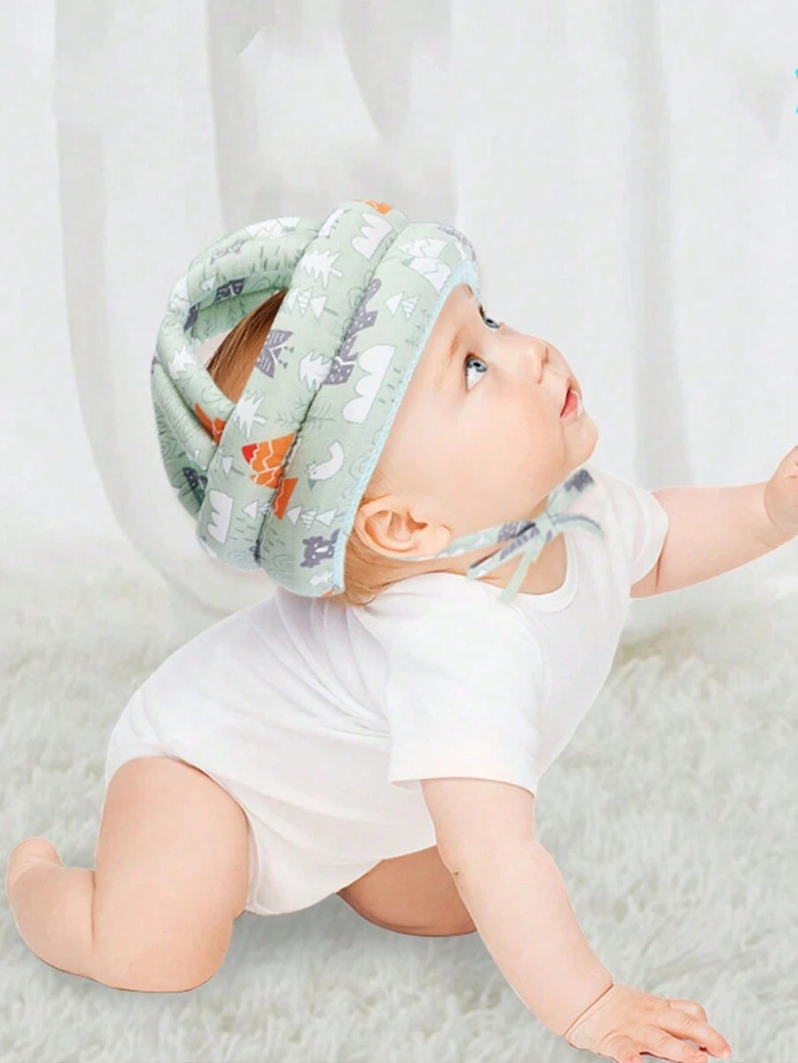 1Pc Baby Helmet Head Ion Headgear Toddler Anti-Fall Pad Children Learn Walking Crawling - Green - View 1