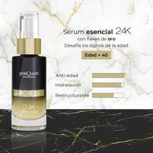 PostQuam Siero Facciale Per Donne 24K Luxury Gold Essence Anti-Rughe Con Effetto Tensore Con Acido Ialuronico E Oro Colloidale - Fornisce Idratazione, Ridensificazione Delle Linee Di Espressione E Luminosità - Siero Adatto A Tutti I Tipi Di Pelle - 30 Ml - Consegna in 3-5 Giorni