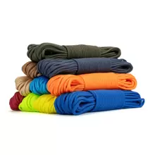 Vibrant Colors Paracord 4mm 550 7-Strand Cores Type III Polyester Rope Parachute Cord For Outdoor, Camping, DIY Crafts - Multicolor - View 2