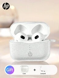  HP Wireless Earbuds With Premium Sound Quality 5.3 Auto Pairing Earbuds With Up To 30 Hours Playtime Lightweight With Microphone Compatible With IPhone Android, Gaming Headset And Speaker With Microphone, Holiday Gift Valentine's Day Gift