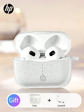  HP Wireless Earbuds With Premium Sound Quality 5.3 Auto Pairing Earbuds With Up To 30 Hours Playtime Lightweight With Microphone Compatible With IPhone Android, Gaming Headset And Speaker With Microphone, Holiday Gift Valentine's Day Gift