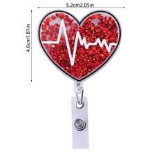 New Quicks Plastic Badge Holder With Retractable Cord, Interesting Nursing And Medical Staff ID Badge Clip Suitable For Teachers And Office Workers, Automatically Retractable, Sturdy Nylon Cord, Great Gift For RN, CNA, ER Personnel,School Supplies,Back To School - Multicolor - View 19