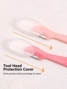 24pcs Women's Eyebrow Razors Various Colors Eyebrow Razor Set, Hair Removal Tool To Easily Remove Facial Hair, Straight Handle Eyebrow Grooming Tool, Unisex Epilator With Protective Cover, Suitable For Beginners To Avoid Scratching Face Or Body.