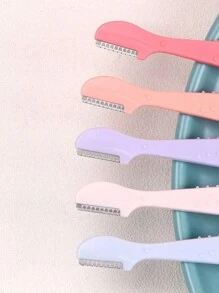 24pcs Women's Eyebrow Razors Various Colors Eyebrow Razor Set, Hair Removal Tool To Easily Remove Facial Hair, Straight Handle Eyebrow Grooming Tool, Unisex Epilator With Protective Cover, Suitable For Beginners To Avoid Scratching Face Or Body.