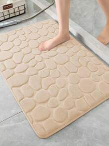 记忆棉浴室垫 鹅卵石纹浴室地毯 超强吸水机洗浴室地毯