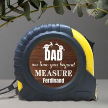 1 Peça Fita Métrica Personalizada para Pai, Texto Personalizado, Fita Métrica Bloqueável, Presente Criativo para o Dia dos Pais, Presente de Aniversário Personalizado para Pai, Presente de Aniversário para Marido, Presente do Dia dos Pais, Multifuncional, Ornamental, Anti-Mofo, Reutilizável, Alta Qualidade, Colorida, Moderna, Personalizada, Presente Único para Formatura