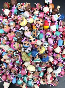 LOL SURPRISE 10 CÁI Mini Búp bê ngẫu nhiên Đồ chơi Quà tặng sinh nhật Chất liệu PVC Chiều cao 3CM Quà tặng ngày lễ Quà tặng Giáng sinh - 10 con búp bê bất ngờ ngẫu nhiên - Xem 10