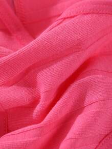 9条/包 女士低腰无痕丁字裤，棉质罗纹性感字母腰带三角裤，舒适内裤 - 彩色 - 查看 8