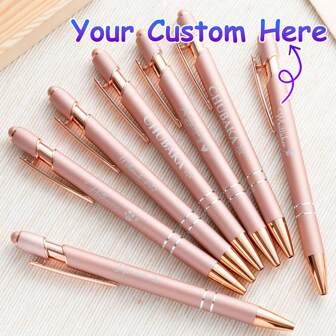 Personalized Pen Custom Pens Bulk DIY Engraved Custom Pen Bridesmaid Gift Idea Wedding Party Favors Birthday Gift Gifts For Girlfriend Back To School Gift Gift, Valentine's Day, Valentine's Day Decor Stylish,Adorable,High-Quality Custom,Personalized,Unique Ideal Gifts For Her Boyfriend,Girlfriend,Dad,Mom,Family,Friends,Son,Daughter,School Students,Kids For Anniversaries,For Birthdays School,Office,Home Graduation,Slow Summer Living