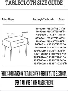 1 pieza Mantel rectangular de textura de lino, resistente a las manchas, tela decorativa sin arrugas para comedor, fiesta, bufé, boda - Blanco - Ver 7