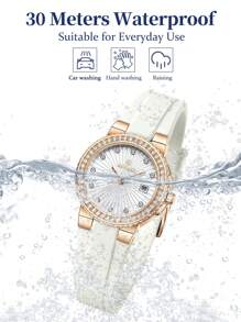 REWARD Reward Women Quartz Watch Luxury Fashion Lady Wrist Watches Silicone Bracelet Waterproof With Box Elegant And Versatile For Business And Casual Wear Retro Rectangle