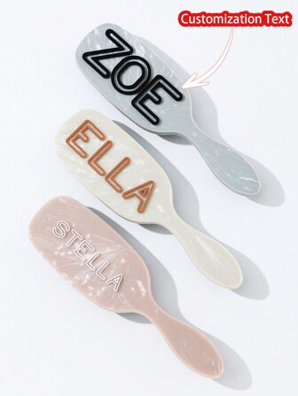 1pc Personalized Exquisite Hair Comb, Custom Name Comb, Unique Bridal Party Bridesmaid Gift, Customized Bridesmaid Hair Accessory, Gift For Her, Gift For Mom Multi-Functional, Ornamental, Letter Exquisite, Stylish, Fashionable, Vintage, Contracted, Basics Unique, Customized Treasurefinds, Girls Gift, Holiday Gift, Personalized Gifts For Women Ideal Gifts For Him Children
