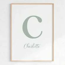 3pcs/Set Customized Unframed Canvas Poster - Personalized Name Art, Custom Sage Green Botanical Print, Watercolor Green Plant Wall Art, Green Leaf Poster For Room Decor, Dining Room, Living Room, Bedroom, Office, Game Room, Home Decor Gifts Birthday Graduation - Multicolor - View 5