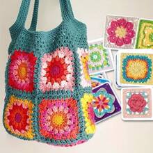 50 Kinds Of DIY Crochet Kits - Granny Square Blanket, Crochet Pattern Instructions For Shawls - Handmade Fun Project Hobbies, Best Choice For Festival Gifts On Valentine's Day And Christmas. - 1 bộ hướng dẫn từng bước hoàn hảo - Xem 4