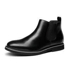Bottes Chelsea pour hommes - Noir - Voir 2