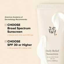 Protector solar de alivio diario para el rostro, hidratante solar con amplio espectro FPS 40, protector solar coreano para el cuidado de la piel, 50 ml, 1,69 onzas líquidas