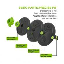 Adjustable Dumbbell Set, 4 In 1 Adjustable Kettlebell Set,44lbs/66lbs/88lbs Weight Set Used As Kettlebells, Barbell, Push Up Stand For Home Gym,Green And Black,Round Head - 4 trong 1 - Xem 2