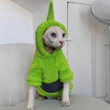 Sphynx Cat Clothes, Double-Sided Fleece Cat Sweater, Warm For Kitten In Autumn/Winter