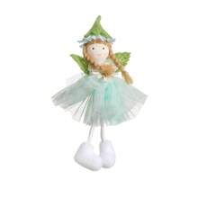 Flower Angel Decoration 4pcs 6.7inch Pastel Easter Fairy Hanging Ornaments Flower Angel Wings Fairy Tree Hanging Figurine For Home Spring Birthday Easter Party Decor