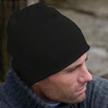Result Pull On Soft Feel Acrylic Winter Hat (Black) - 100% Acrylic - Black - View 2