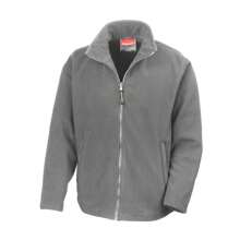 Result Mens High Grade Microfleece Horizon Showerproof Breathable Jacket (Light Grey) - 100% Polyester - Light Grey - View 1