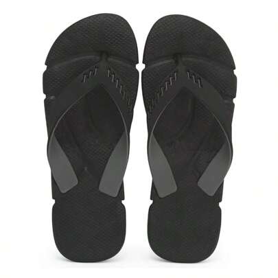 Chinelo Sandália Masculino Macio com Tiras Grossas Bicolor Reforçadas