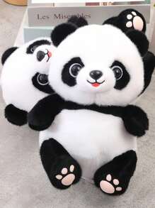 1 个 22 厘米可爱熊猫玩偶：流行的展示玩偶，非常适合生日礼物、婚礼装饰纪念品、可爱仿真熊猫玩偶、抓娃娃、投掷娃娃、生日礼物、派对、派对惊喜、万圣节、狂欢节装饰挂件