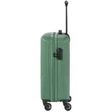 4-Wheel Small Hand Luggage Suitcase 37 Litres ABS Hard Shell Trolley Meets IATA Carry-On Size Requirement 55cm - Green1 - View 3