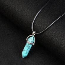 Crystal Necklace Hexagonal Gemstone Necklace Chakra Pendant Necklace - Hexagonal Column - View 22