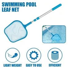 NetHong Swimming Pool Cleaner Leaves Collector Remover Skimmer Handheld Hot Tub Pond - Blue - View 2