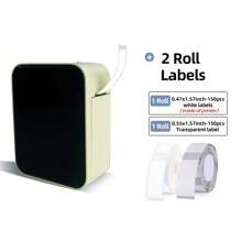 Marklife P15 Inkless Portable Printer, Comes With 1 Roll Transparent Labels And 1 Roll White Labels, Compact And Portable, Suitable For Home, Supermarket, Office Label Maker. Free App With Multiple Template Printers - Multicolor - View 13
