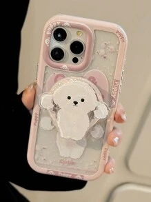 GUCADI 1 Pair Couple Cartoon Graffiti Magnetic Detachable Phone Case With Magnetic Holder, Thick Anti-Fall Original Design, Compatible With Apple IPhone 16/15/14/13/12/11 Series, Autumn/Winter Gift