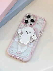 GUCADI 1 Pair Couple Cartoon Graffiti Magnetic Detachable Phone Case With Magnetic Holder, Thick Anti-Fall Original Design, Compatible With Apple IPhone 16/15/14/13/12/11 Series, Autumn/Winter Gift