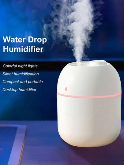 1pc Mini Humidifier, Aroma Diffuser, USB Car Aroma System, Cute Desktop Decor With Mood Light, Help Improve Air Quality And Sleep For Home, Office, Living Room, Kitchen, Bathroom