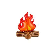 1/2/3/4pcs Fake Fire Decorations, Camping Photo Props, Inflatable Fake Campfire, Fake Flame Camping Decorations, Blow Up Fake Bonfire Party Decorations, Birthday Decorations, Artificial Flame Campfire For Christmas, Party, Festival Decor, Indoor Outdoor Camping Overnight And Scene Setting