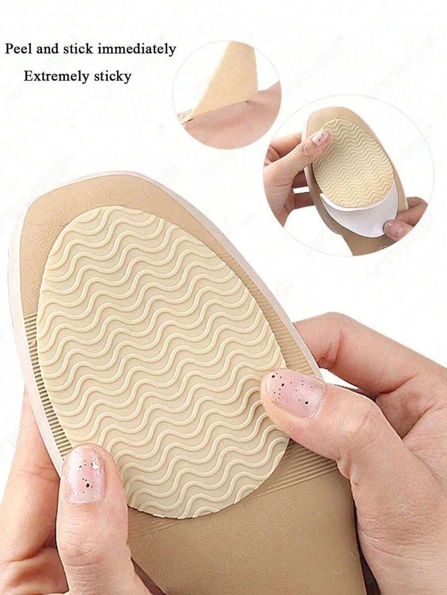 1PC Of Ultra, Anti,Slip, Self,Adhesive Shoe Pads , Wear-Resistant Sole Protector For High Heels, Sports Shoes, Sandals ,Easy Shoe Hole Repair And Outsole Protection Sticker.