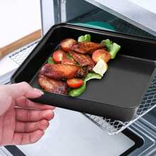4pcs/1pc Non-Stick Baking Tray Set, Deep Rectangular Baking Pan, Baking Sheet For Cake, Bread, Cookies, Brownies, Easy To Clean